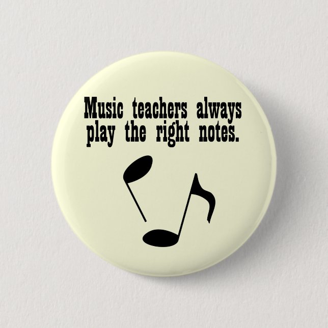 Badge Rond 5 Cm Professeur de musique (Devant)