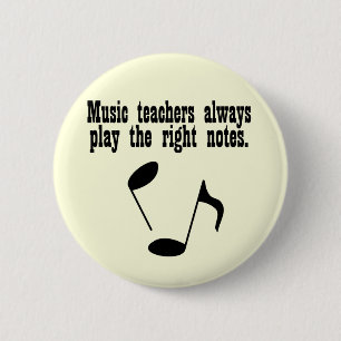 Badge Rond 5 Cm Professeur de musique
