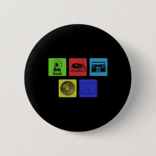 Badge Rond 5 Cm Professeur de musique Fête sur le thème de la musi