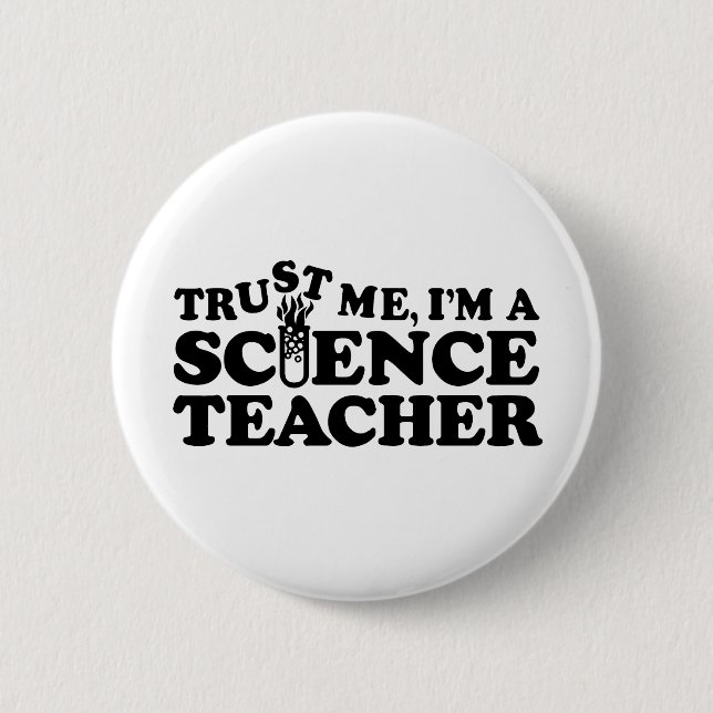 Badge Rond 5 Cm Professeur de sciences (Devant)