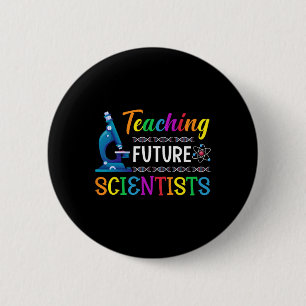 Badge Rond 5 Cm Professeur de sciences enseignant à l'école des fu