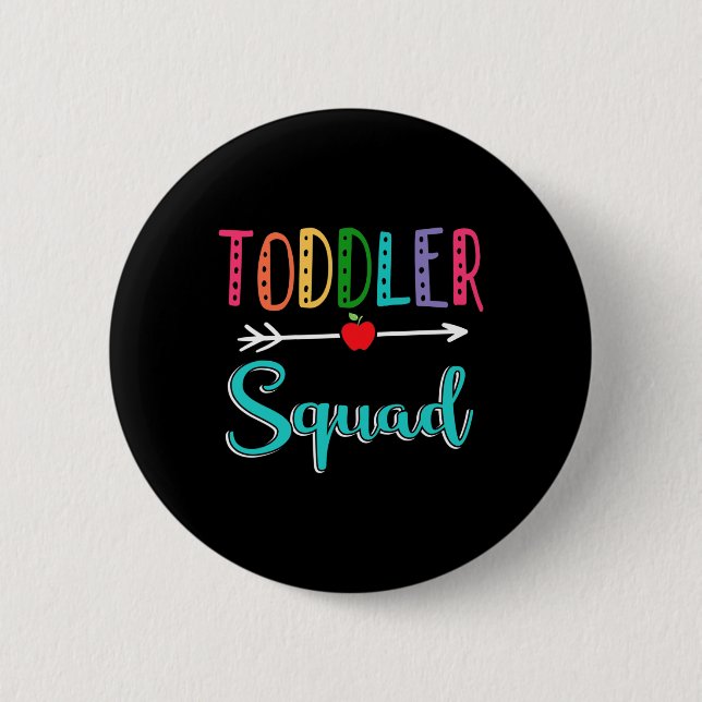 Badge Rond 5 Cm Professeur De Squad De Retour À L'École (Devant)