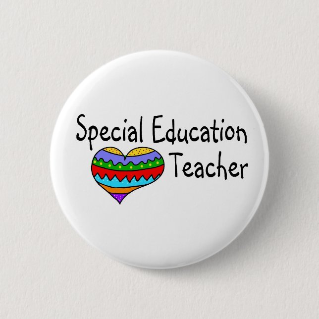 Badge Rond 5 Cm Professeur d'éducation spéciale (Devant)