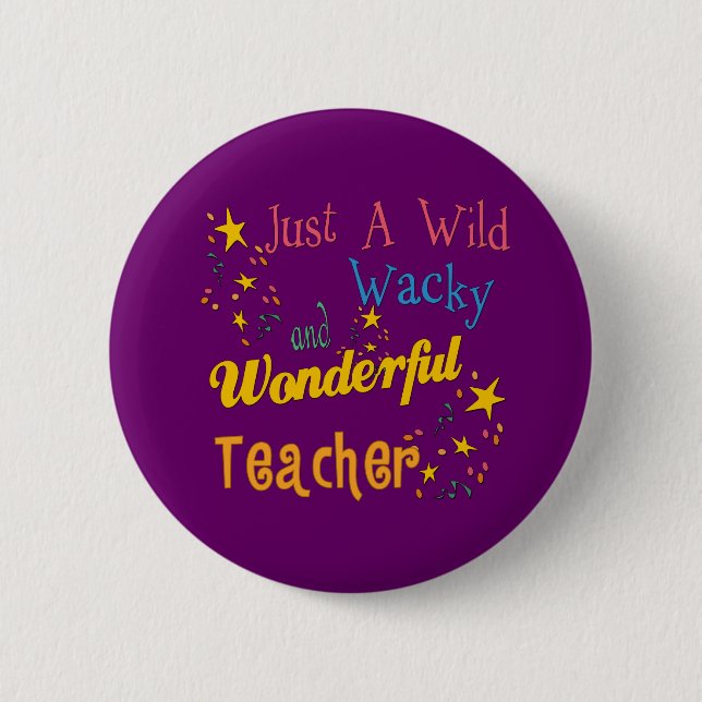 Badge Rond 5 Cm Professeur farfelu sauvage de N (Devant)