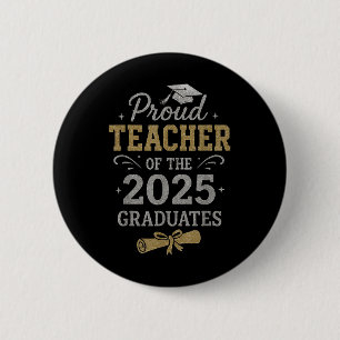 Badge Rond 5 Cm Professeur Fière Du Diplôme Supérieur 2025 Des Dip