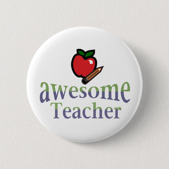 Badge Rond 5 Cm professeur impressionnant (Devant)