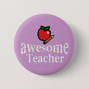 Badge Rond 5 Cm professeur impressionnant