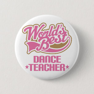 Badge Rond 5 Cm Professeur mignon de danse