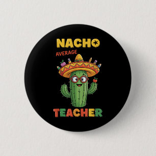 Badge Rond 5 Cm Professeur Nacho Moyen Pomme Cinco De Mayo Profess