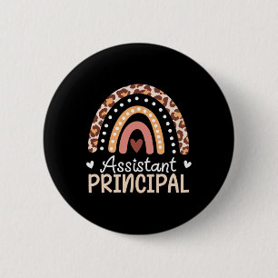 Badge Rond 5 Cm Professeur principal instantané Licorne Amour Léop