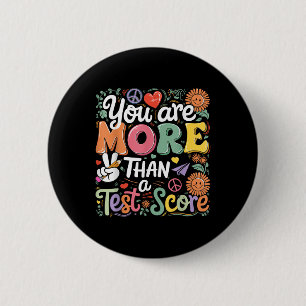 Badge Rond 5 Cm Professeur Vous Plus Qu'Un Test Score Hommes Femme