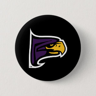 Badge Rond 5 Cm Profil de la mascotte Hawk du Hunter College