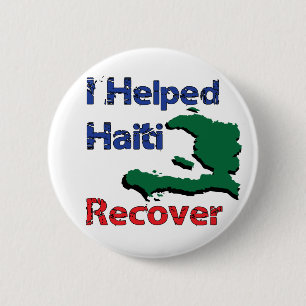Badge Rond 5 Cm Profit à - J'ai aidé Haïti