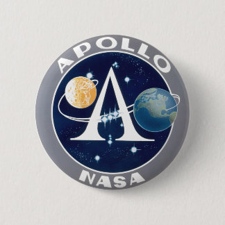 Badge Rond 5 Cm Programme Apollo