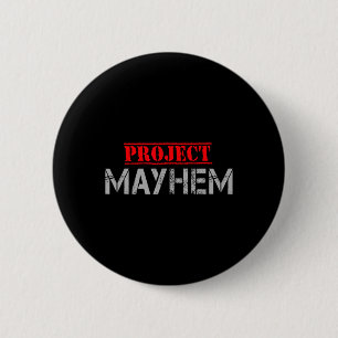 Badge Rond 5 Cm Projet Mayhem - Club de boxe souterrain Shirt