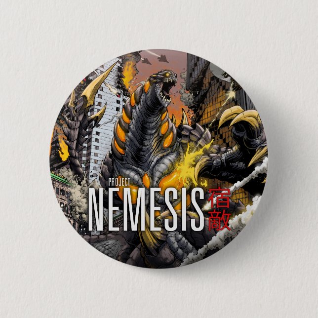 Badge Rond 5 Cm Projet Nemesis - Matt Frank - bouton (Devant)