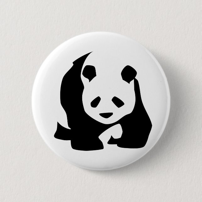 Badge Rond 5 Cm Promenade Panda (Devant)