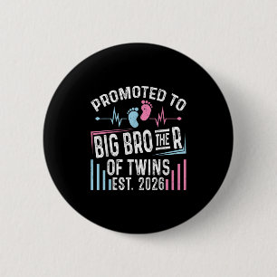 Badge Rond 5 Cm Promoté À Big Brother Of Twins Est 2026 Baby Sho
