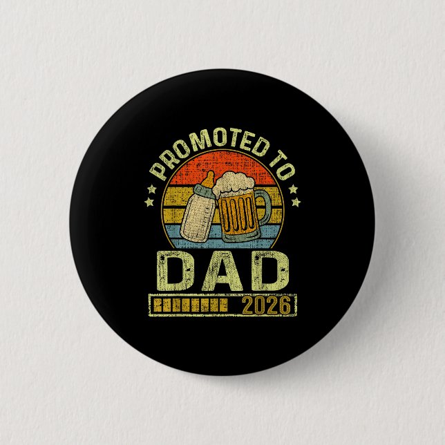 Badge Rond 5 Cm Promoted To Dad 2026 Expecting Baby Funny Soon To  (Devant)