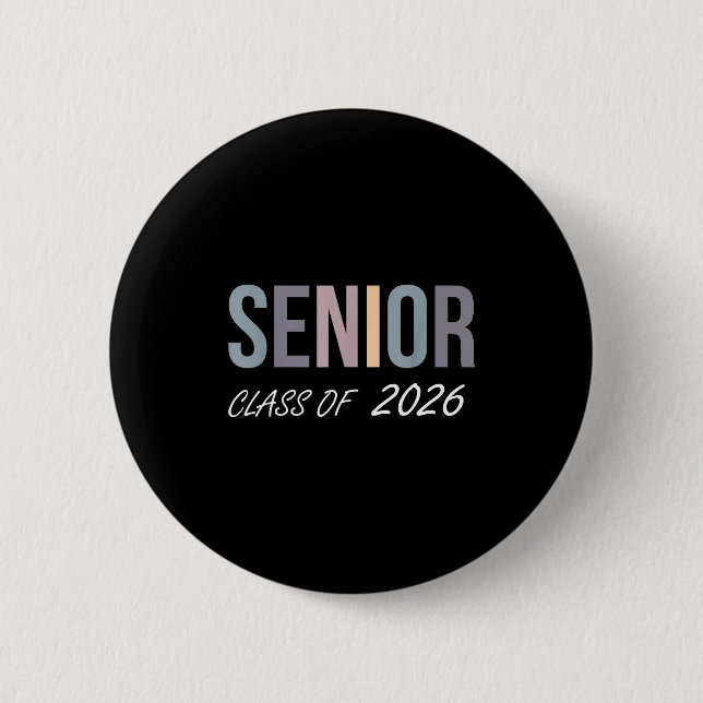 Badge Rond 5 Cm Promotion 2026 terminale 2026 lycée (Devant)