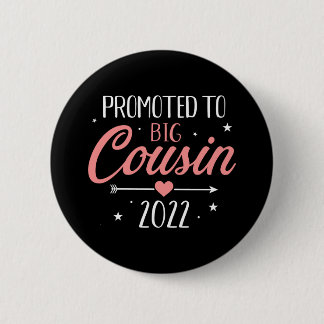 Badge Rond 5 Cm Promu à grand cousin 2022 faire-part de grossesse