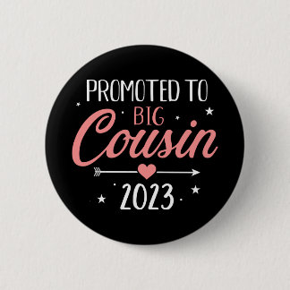 Badge Rond 5 Cm Promu à grand cousin 2023 faire-part de grossesse