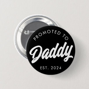 Badge Rond 5 Cm Promu à papa Nouveau papa Fête des pères cadeau