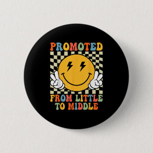 Badge Rond 5 Cm Promu Au Frère Moyen Soeur Toddler Baby Ann