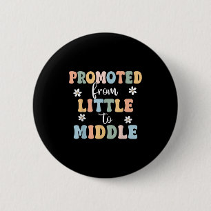 Badge Rond 5 Cm Promu Au Frère Moyen Soeur Toddler Baby Ann