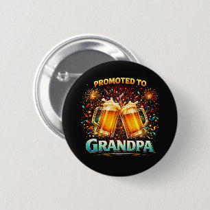Badge Rond 5 Cm Promu au futur grand-père