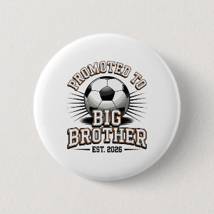 Badge Rond 5 Cm Promu chez Big Brother Est 2026 Annonce de footbal