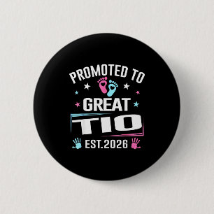 Badge Rond 5 Cm Promu en tant que grand Tio Est 2026 Annonce de gr
