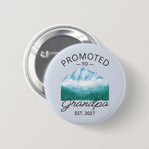 Badge Rond 5 Cm Promu Grand-père Estimé 2027 Nouveau Papa VI