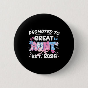 Badge Rond 5 Cm Promue grande-tante 2026 nouvelle grossesse de tan