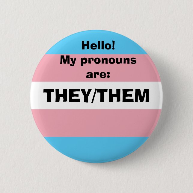 Badge Rond 5 Cm Pronoun personnalisable (Devant)