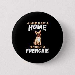 Badge Rond 5 Cm Propriétaire de Bulldog