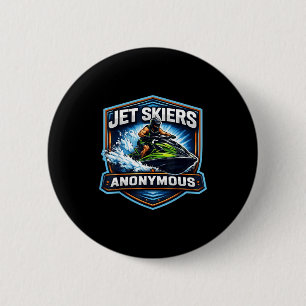 Badge Rond 5 Cm propriétaire de jet ski anonyme accro au jet ski