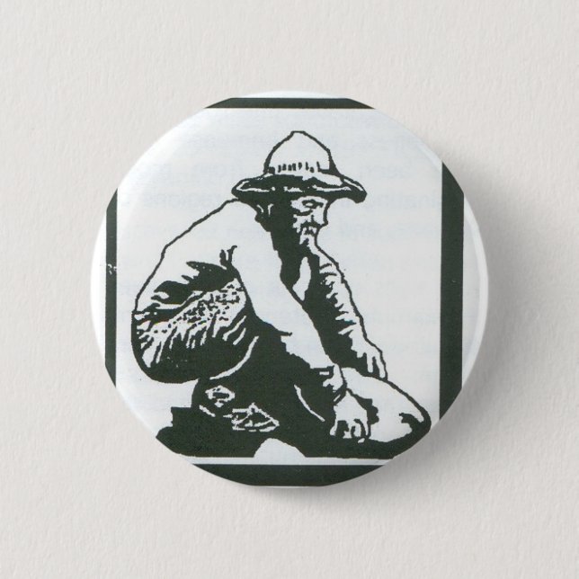 Badge Rond 5 Cm prospecteur (Devant)