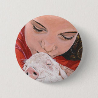 Badge Rond 5 Cm Protecteur animal