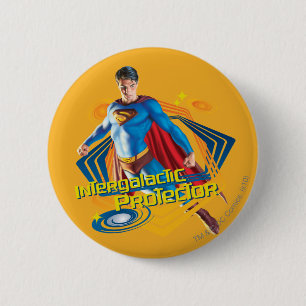 Badge Rond 5 Cm Protecteur intergalactique Superman