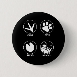 Badge Rond 5 Cm Protection de la nature Protection du climat Chien