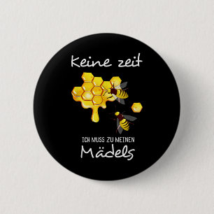 Badge Rond 5 Cm Protection des animaux d'abeilles, Motifs de miel,
