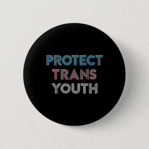 Badge Rond 5 Cm Protéger les jeunes transgenres LGBT Pride