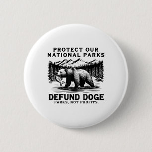 Badge Rond 5 Cm Protéger Nos Parcs Nationaux Défendre Les Parcs De