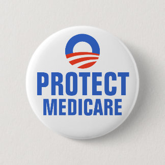 Badge Rond 5 Cm Protégez Assurance-maladie Obama 2012