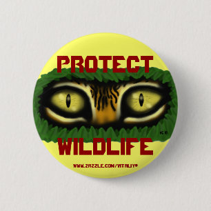 Badge Rond 5 Cm Protégez le bouton de l'industrie graphique de