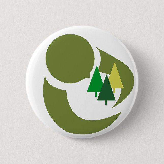 Badge Rond 5 Cm Protégez les arbres (Devant)
