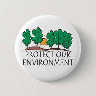 Badge Rond 5 Cm Protégez notre environnement