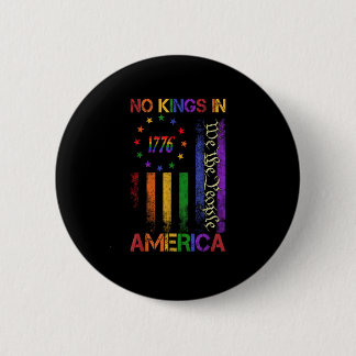 Badge Rond 5 Cm Protestation Patriotique Pas De Rois En Amérique