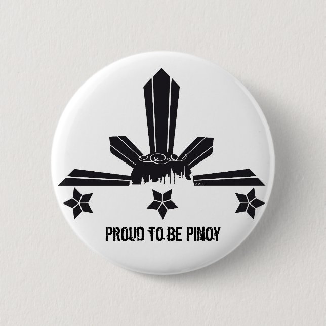 Badge Rond 5 Cm proud to be pinoy butoud (Devant)